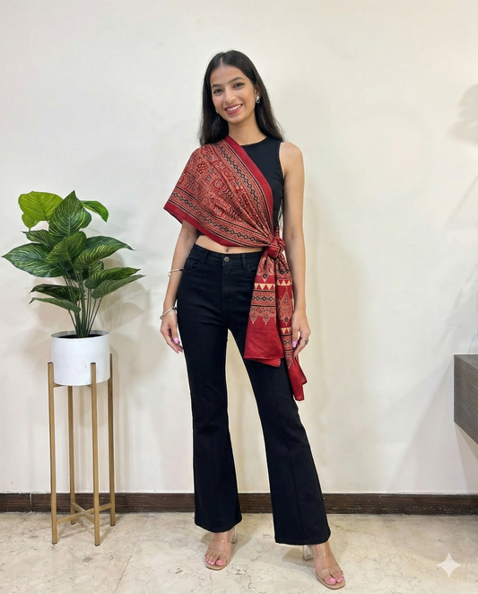 Kashik Mashru Silk Stole