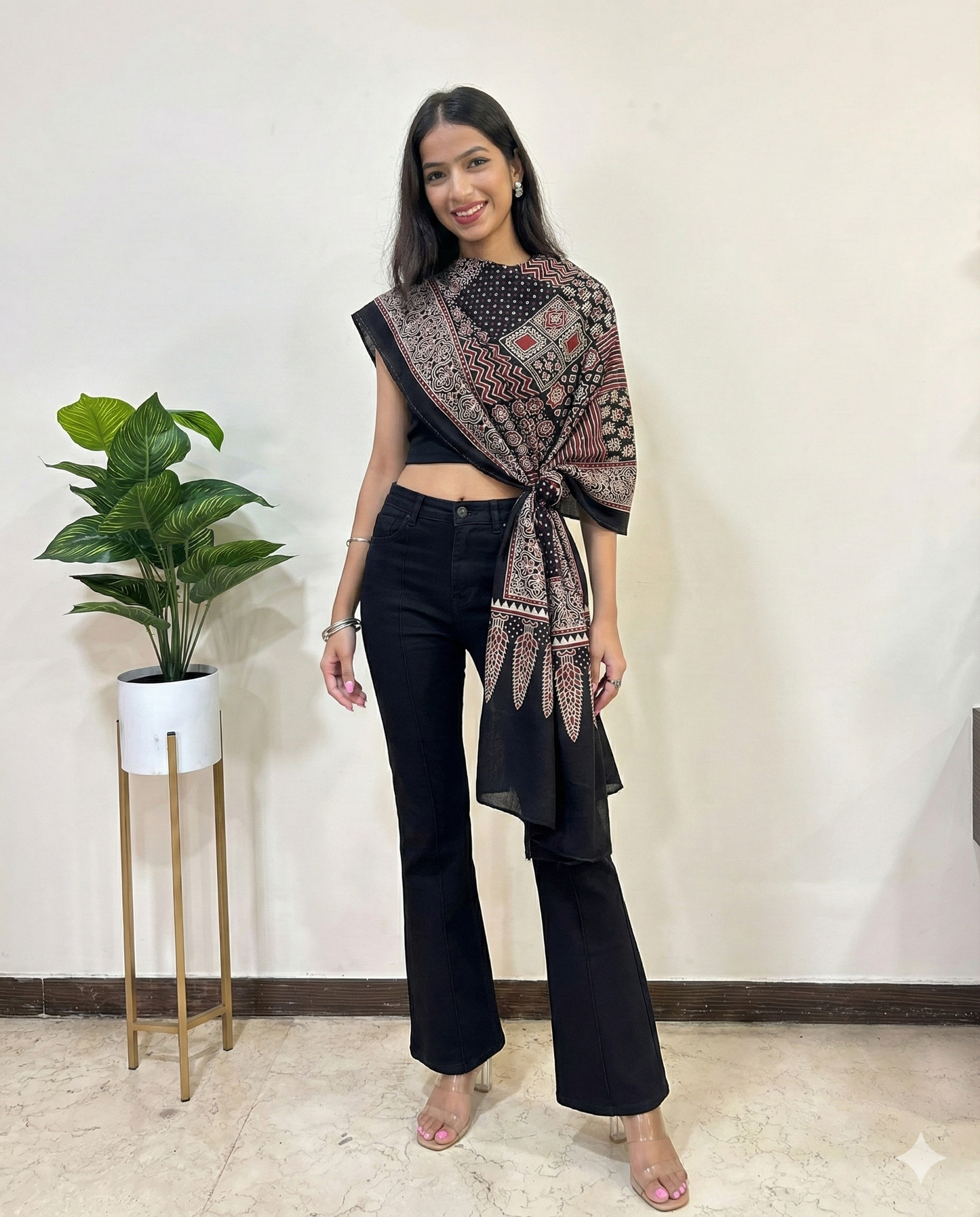 Khushi Pure Mashru Silk Stole