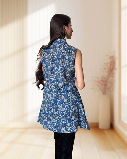 Kiara Ajrakh Short Kurti