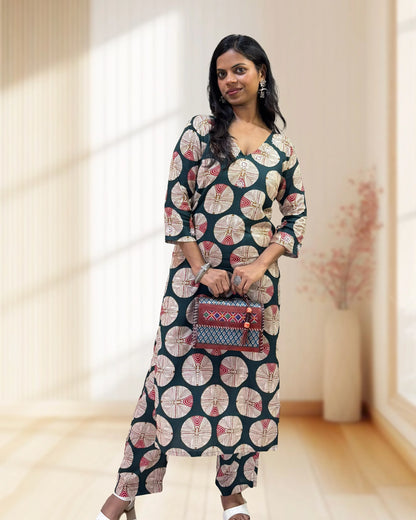 Anushka Ajrakh Co-ord Set