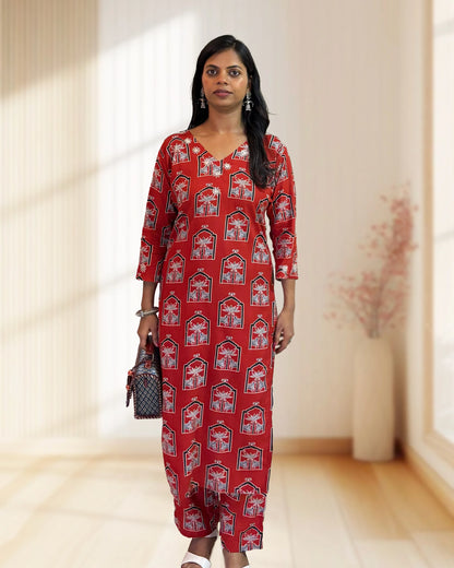 Anushka Ajrakh Co-ord Set