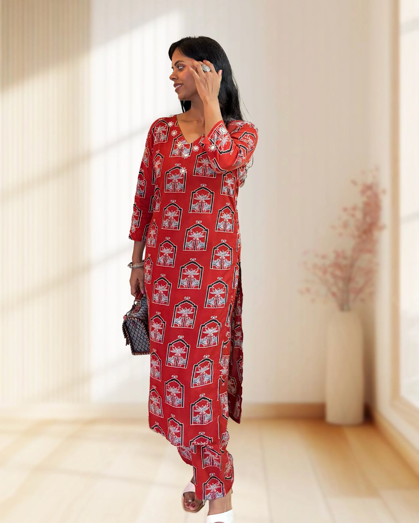 Anushka Ajrakh Co-ord Set