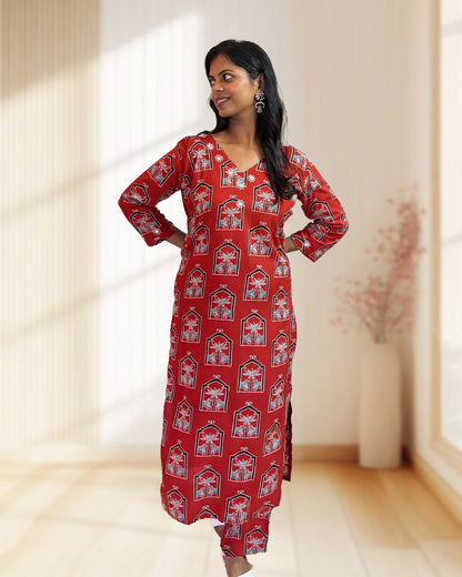 Anushka Ajrakh Co-ord Set