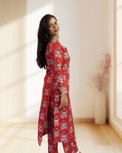 Anushka Ajrakh Co-ord Set