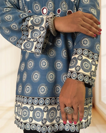 Trisha Ajrakh Short Kurti