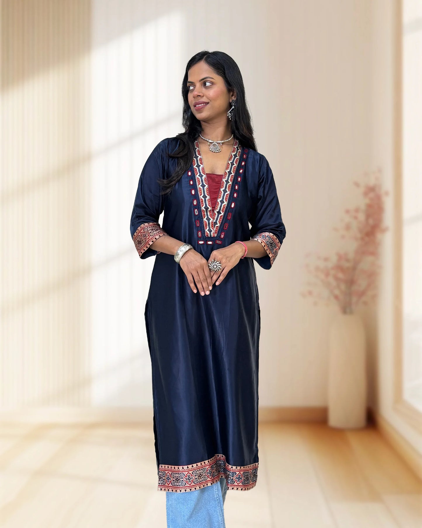 Ananya Mashru Silk Long Kurti