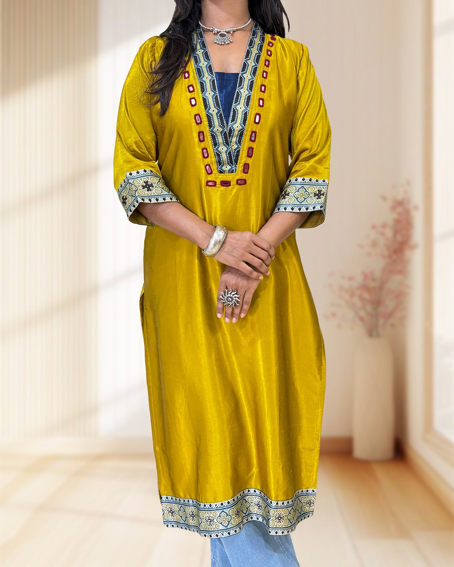 Ananya Mashru Silk Long Kurti