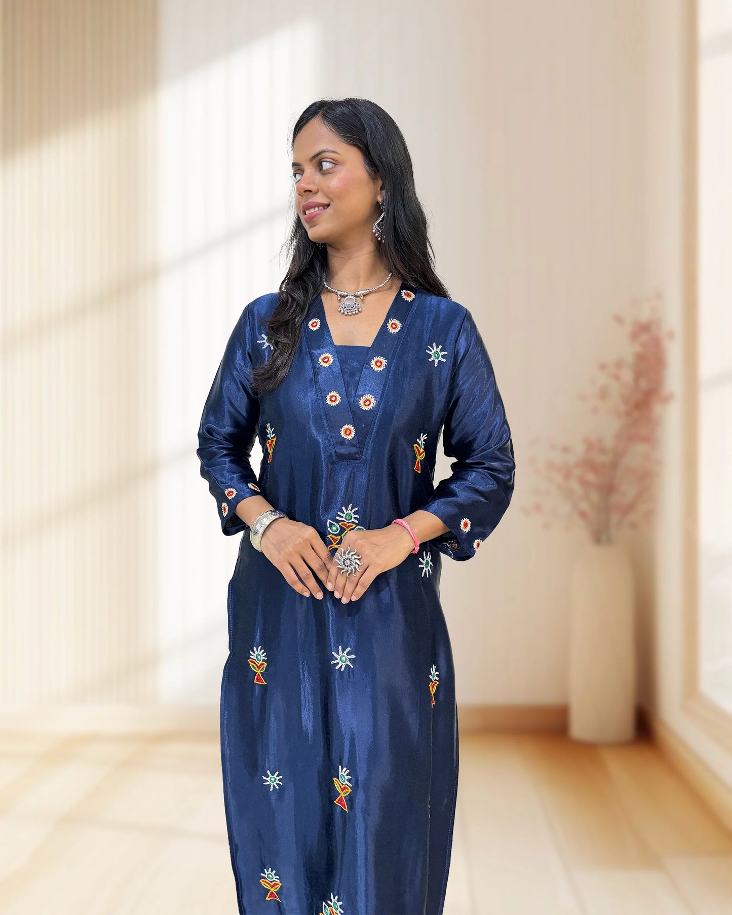 Disha Mashru Silk Long Kurti