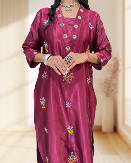 Disha Mashru Silk Long Kurti