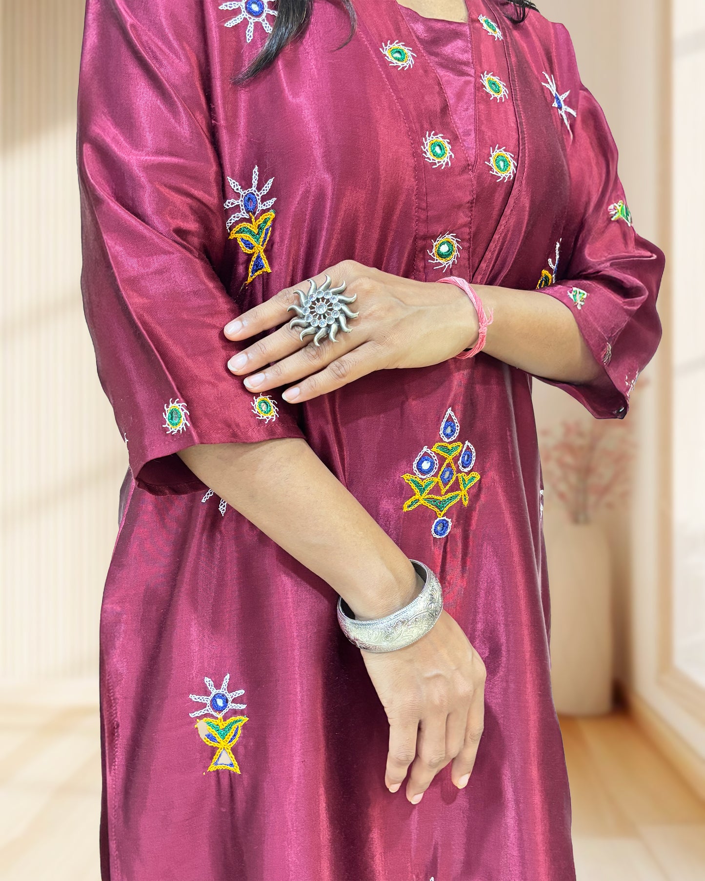 Disha Mashru Silk Long Kurti