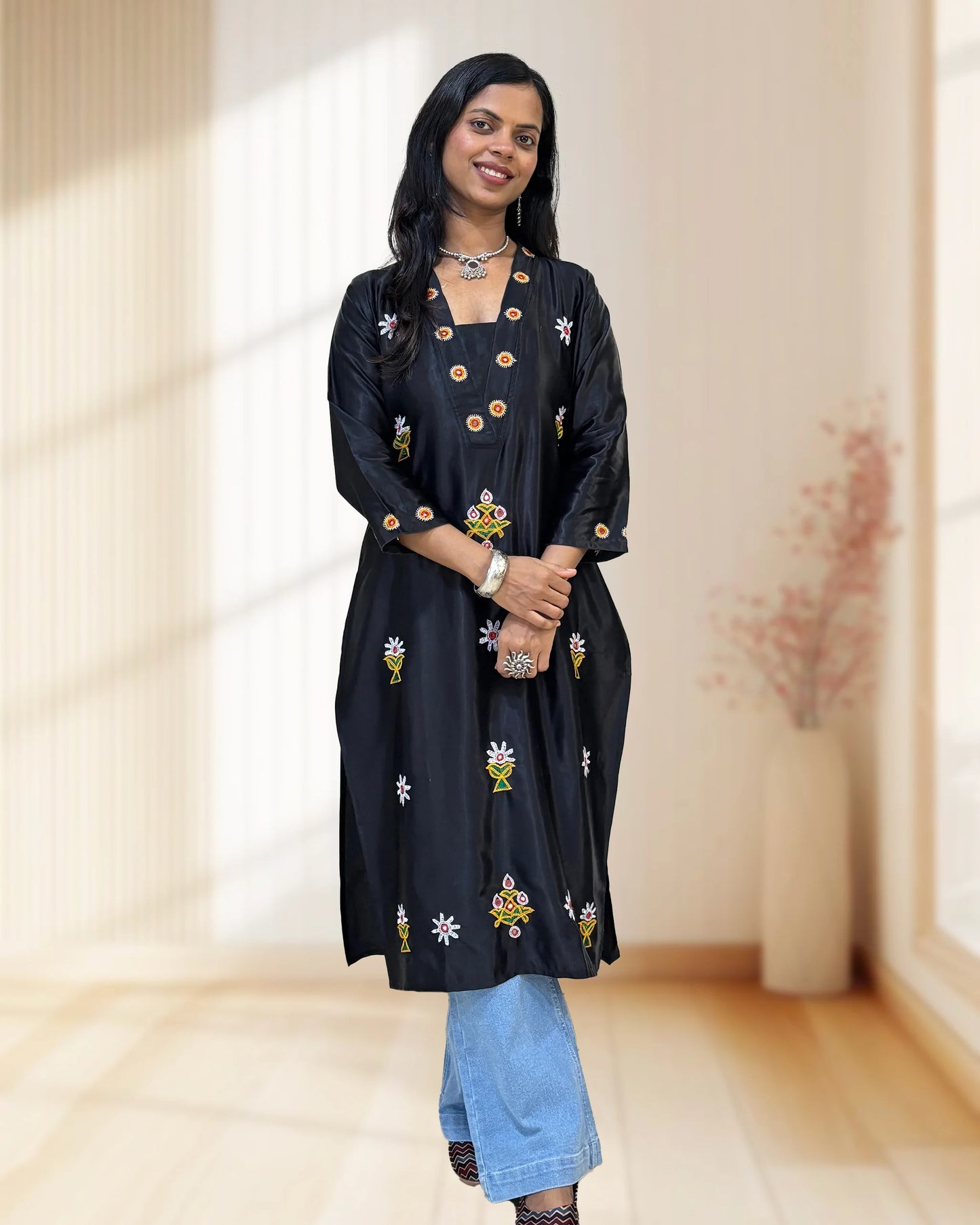 Disha Mashru Silk Long Kurti