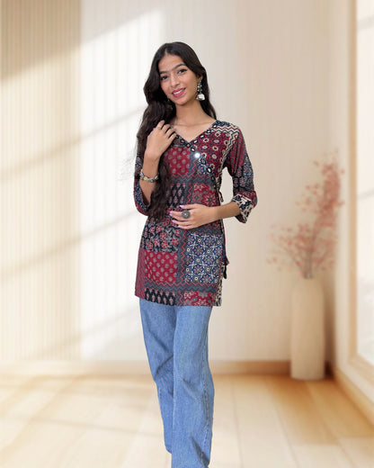 Lara Ajrakh Short Kurti