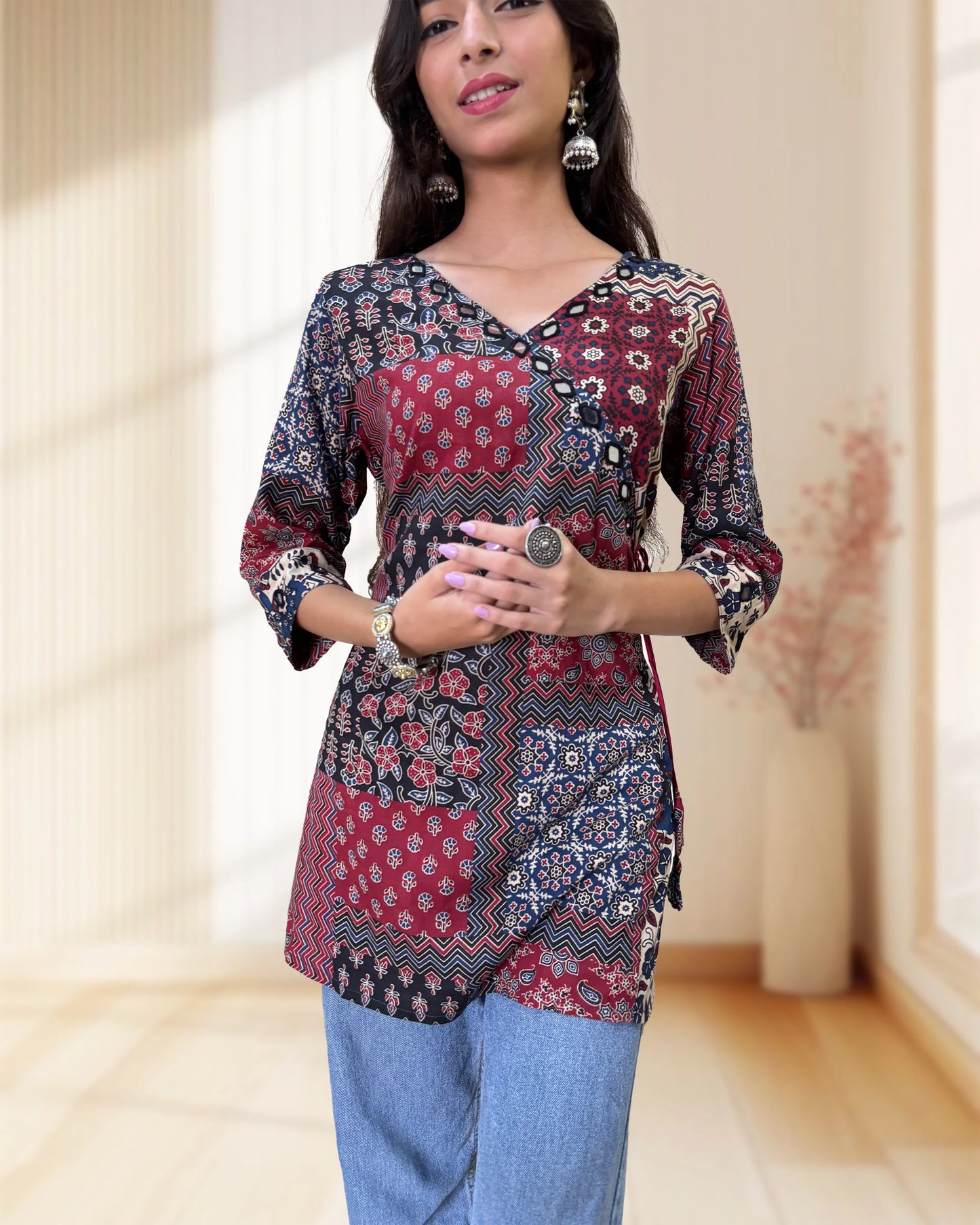 Lara Ajrakh Short Kurti