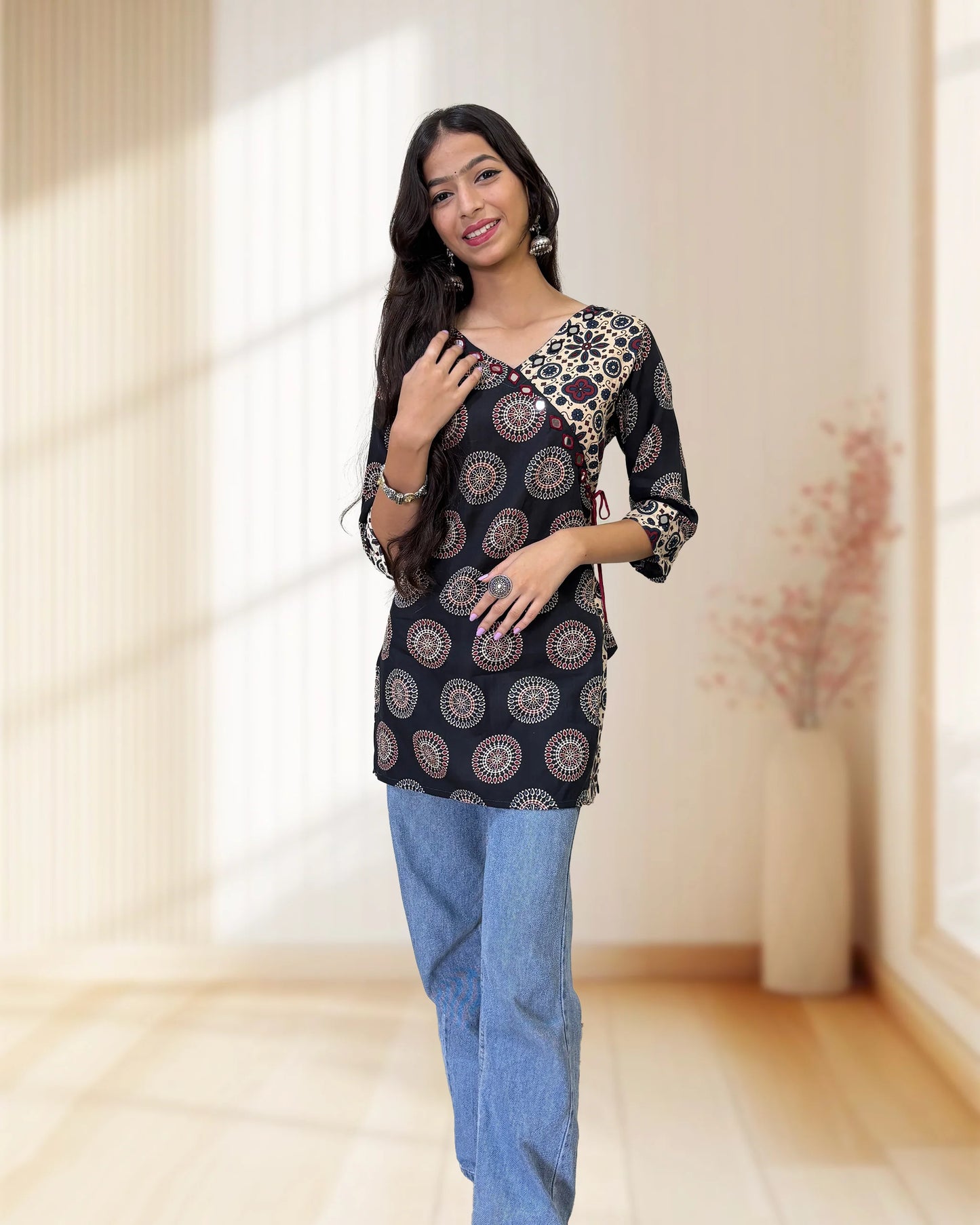 Lara Ajrakh Short Kurti