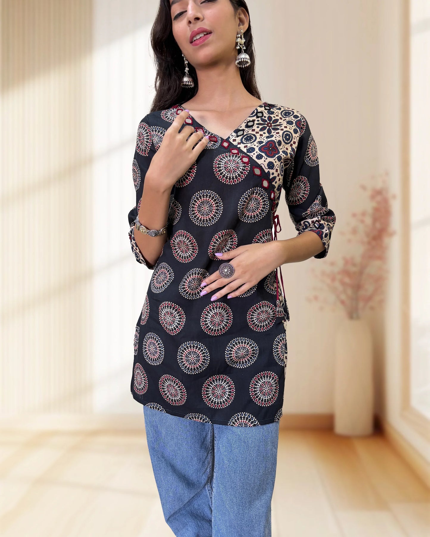 Lara Ajrakh Short Kurti