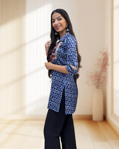 Tripti Mashru Silk Short Kurti