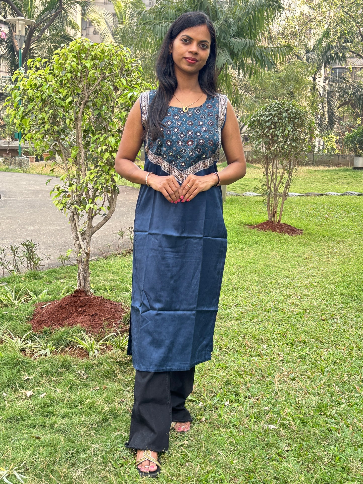 Simran Mashru Silk Long Kurti