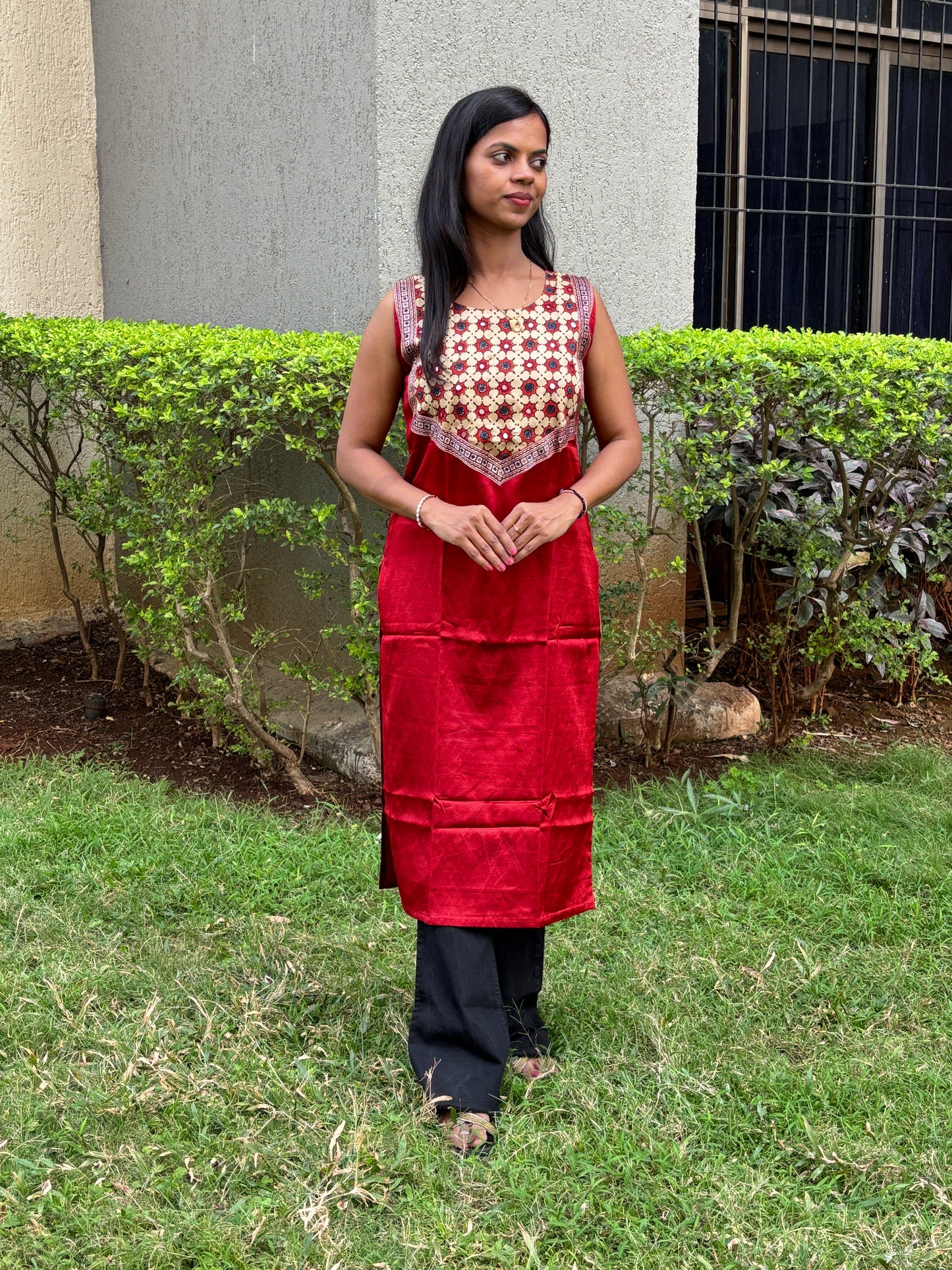 Simran Mashru Silk Long Kurti