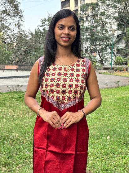 Simran Mashru Silk Long Kurti