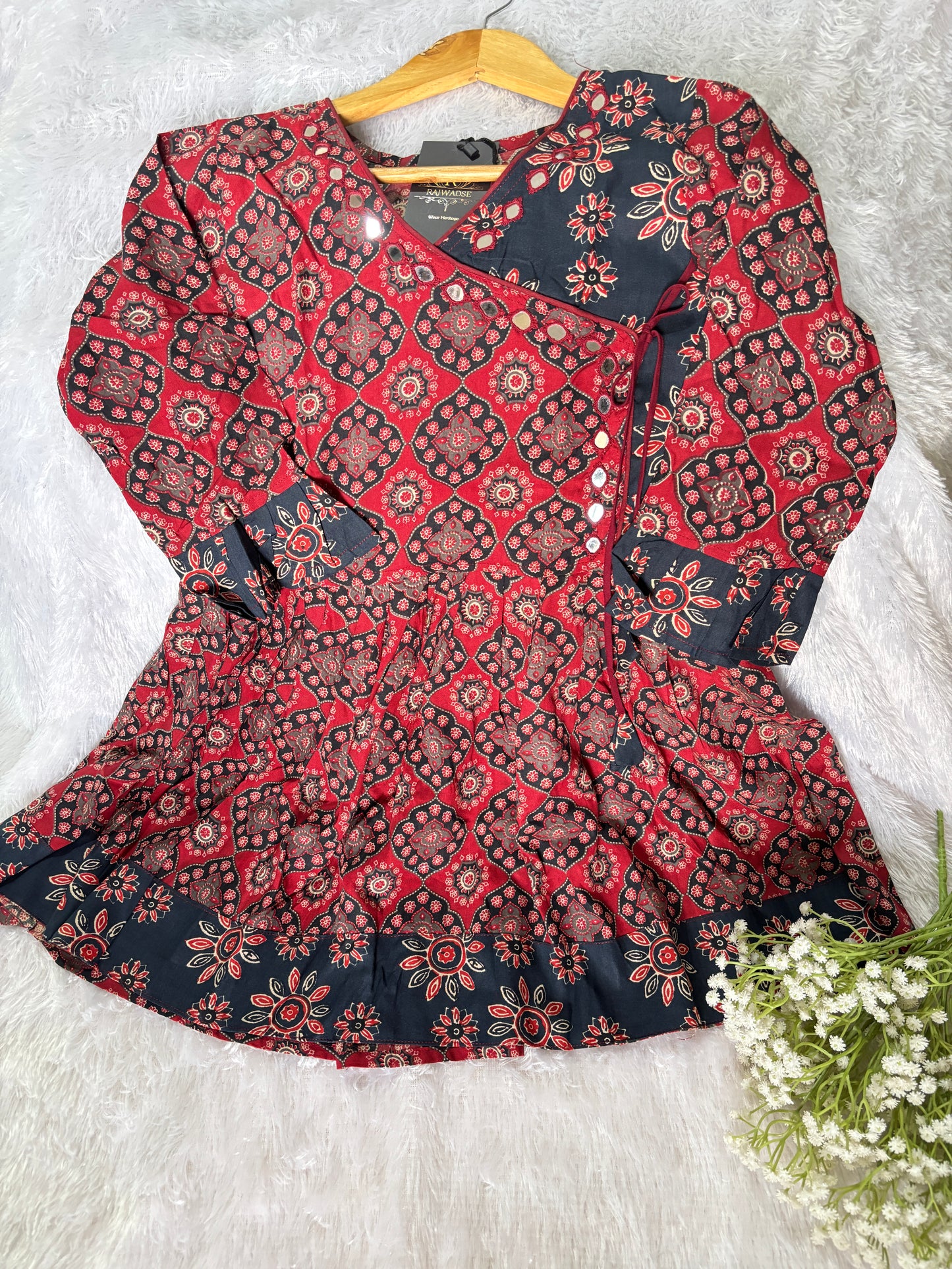 Sara Ajrakh Short Kurti