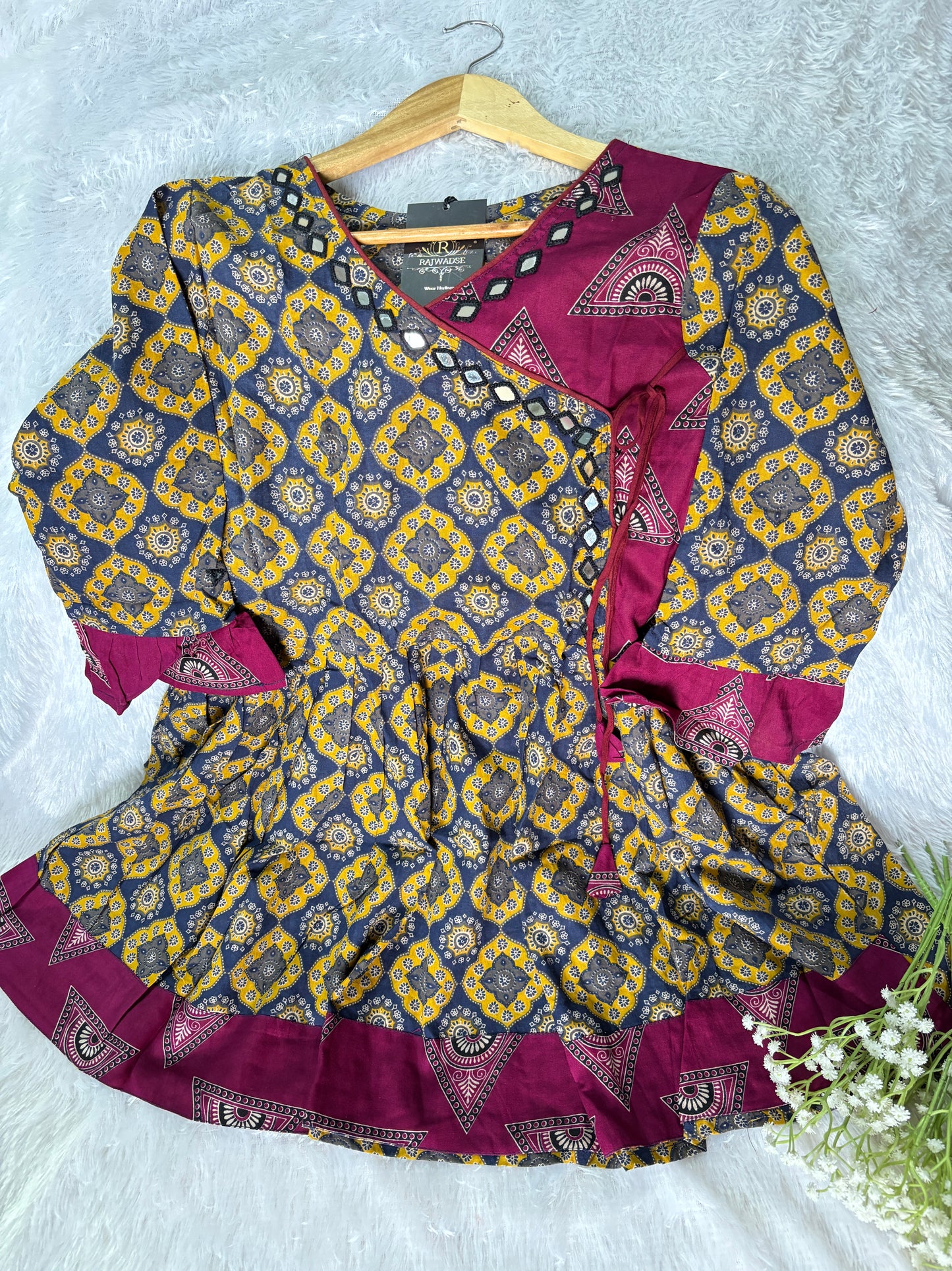 Sara Ajrakh Short Kurti