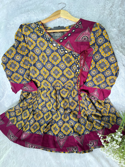 Sara Ajrakh Short Kurti