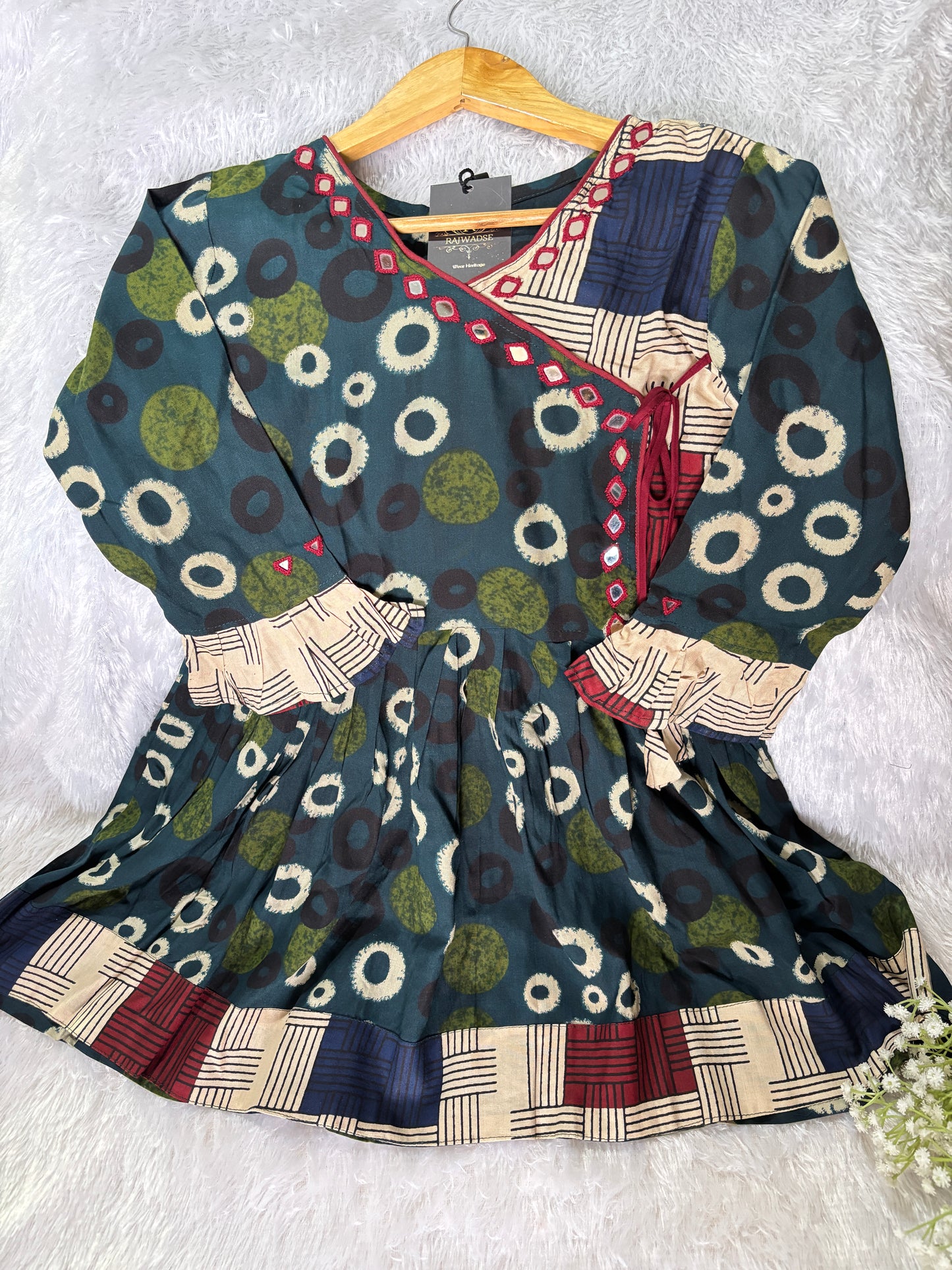 Sara Ajrakh Short Kurti