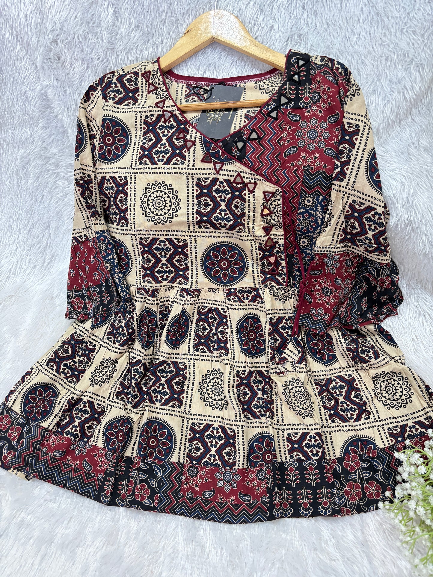 Sara Ajrakh Short Kurti