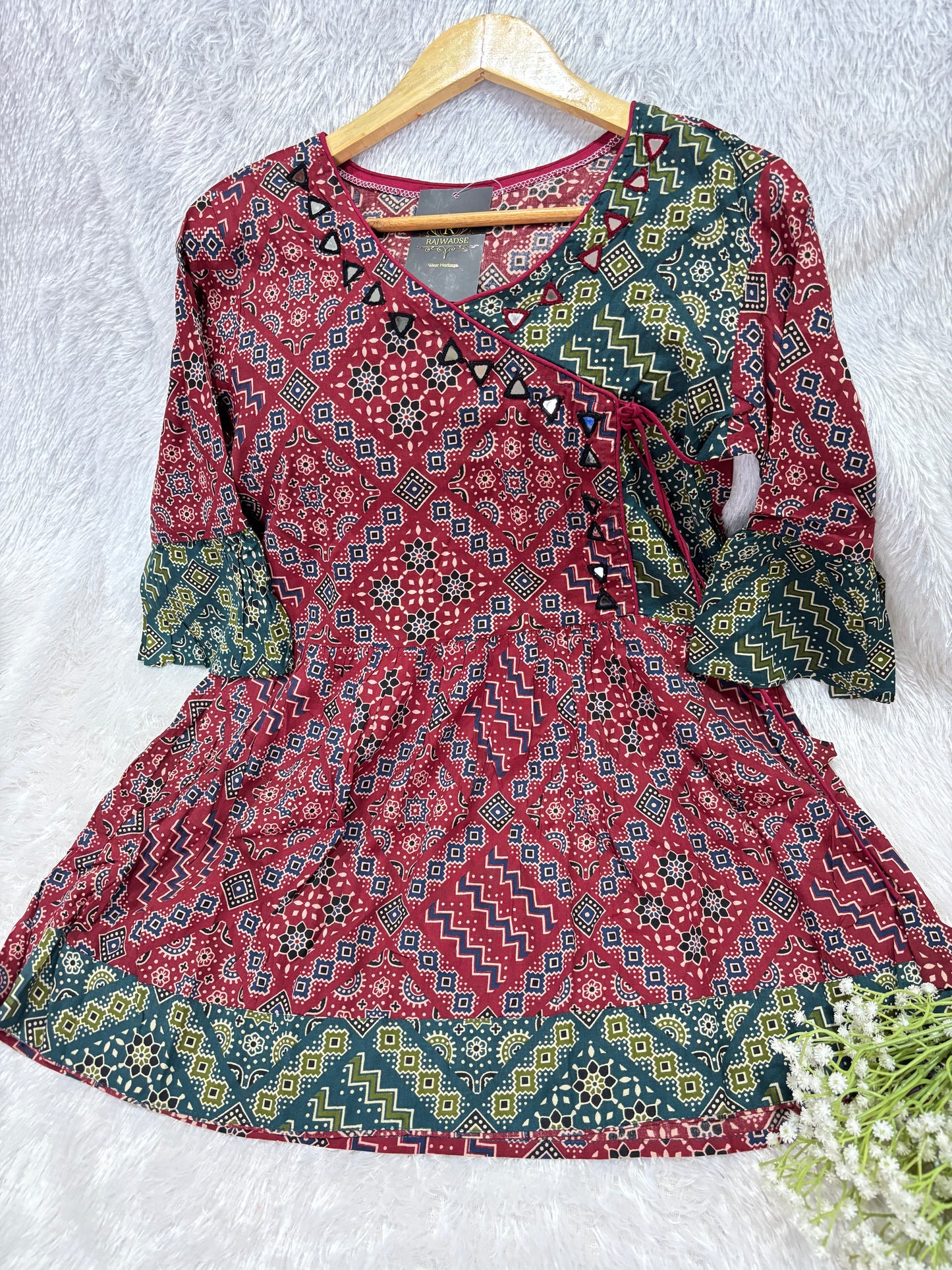 Sara Ajrakh Short Kurti