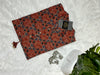 Ajrakh Printed Mirror Work Cotton Maroon Short Kurti