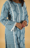 Mirror Work Pure Cotton Suit Set with Dupatta