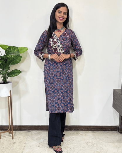 Pallavi Ajrakh Long Kurti