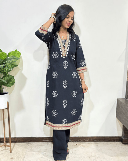 Amaya Ajrakh Long Kruti