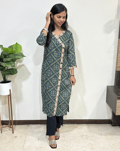 Prisha Ajrakh Long Kurti