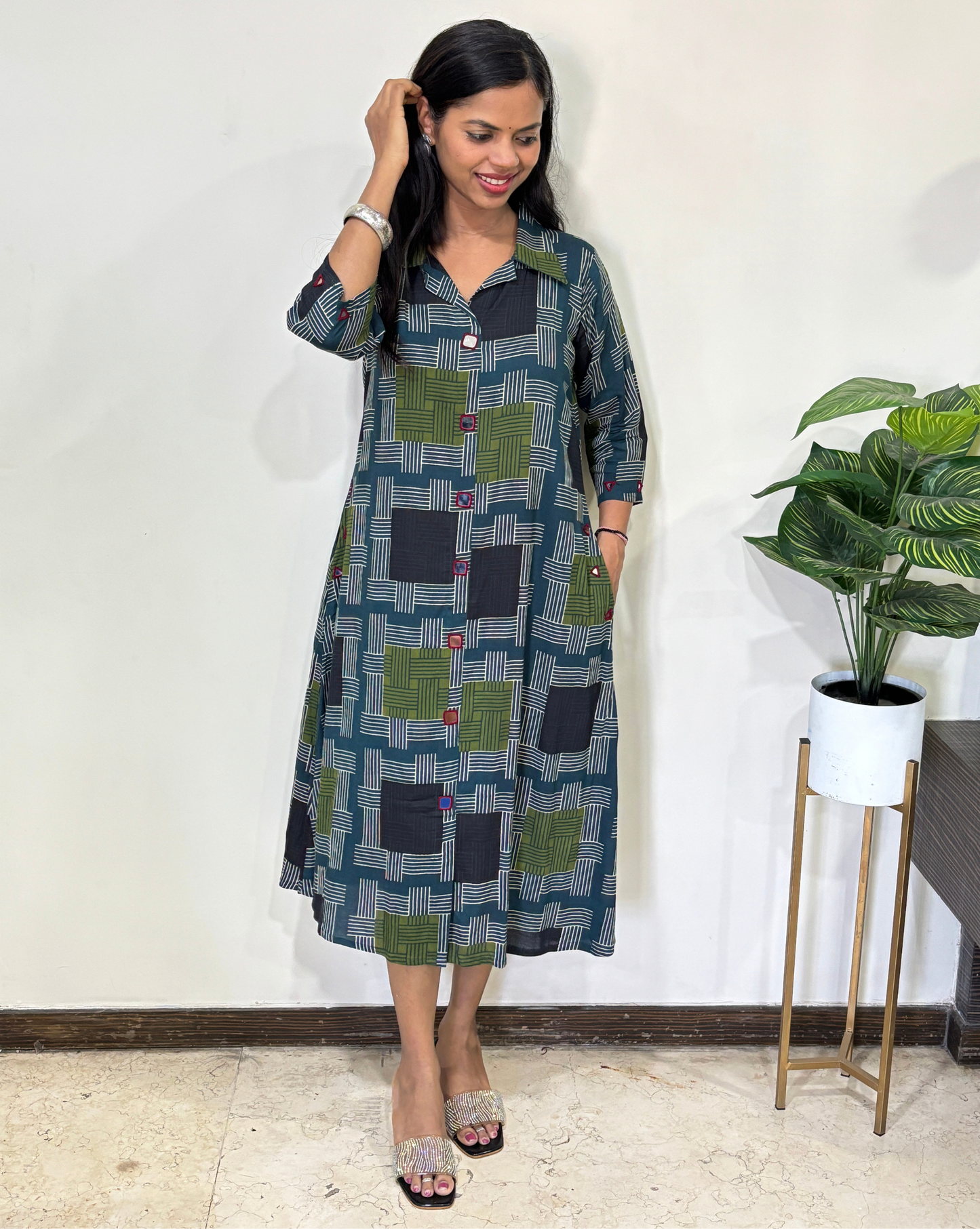 Shriya Stripes A-line One Piece