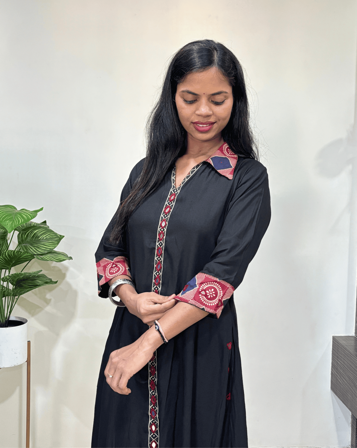 Tanaya Ajrakh A-line Kurti