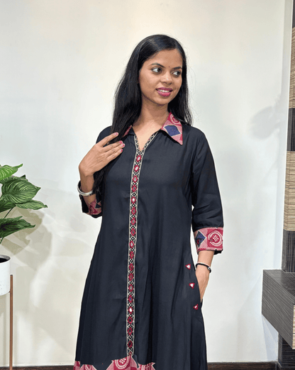 Tanaya Ajrakh A-line Kurti