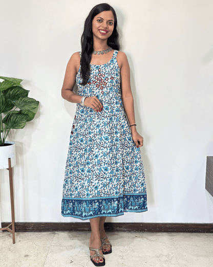 Lily Strap Ajrakh Long Kurti