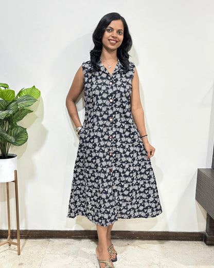 Kiara Ajrakh Sleeveless  One Piece