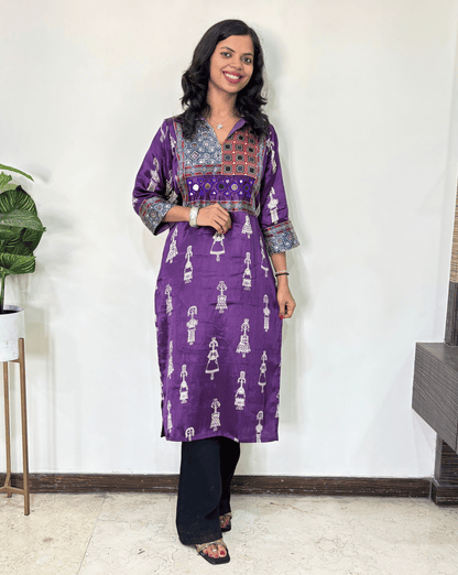 Ira Mashru Silk Long Kurti