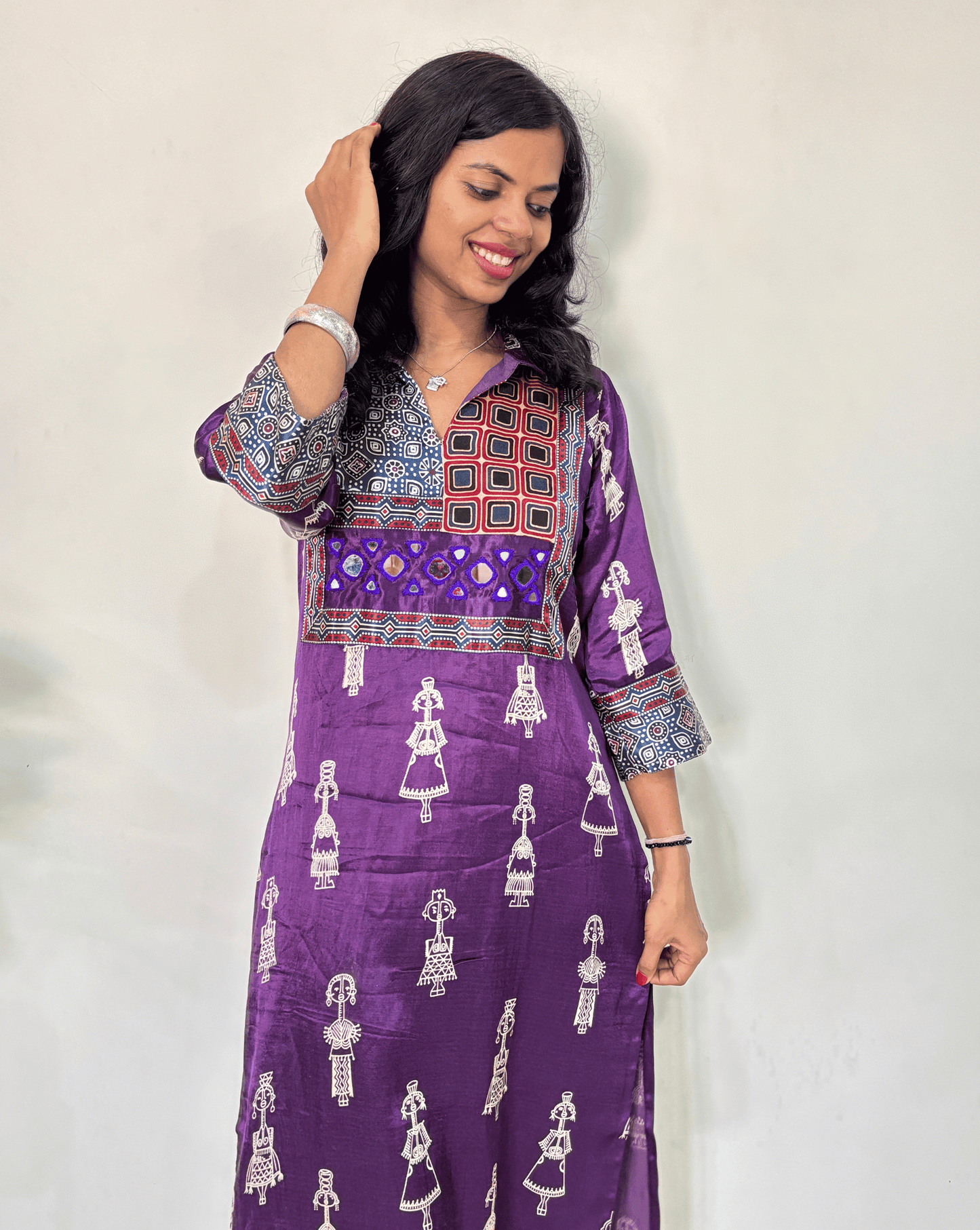 Ira Mashru Silk Long Kurti