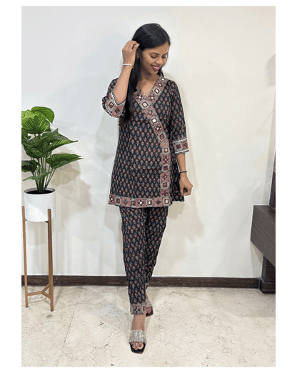 Tara Ajrakh Cotton Co-ord Set