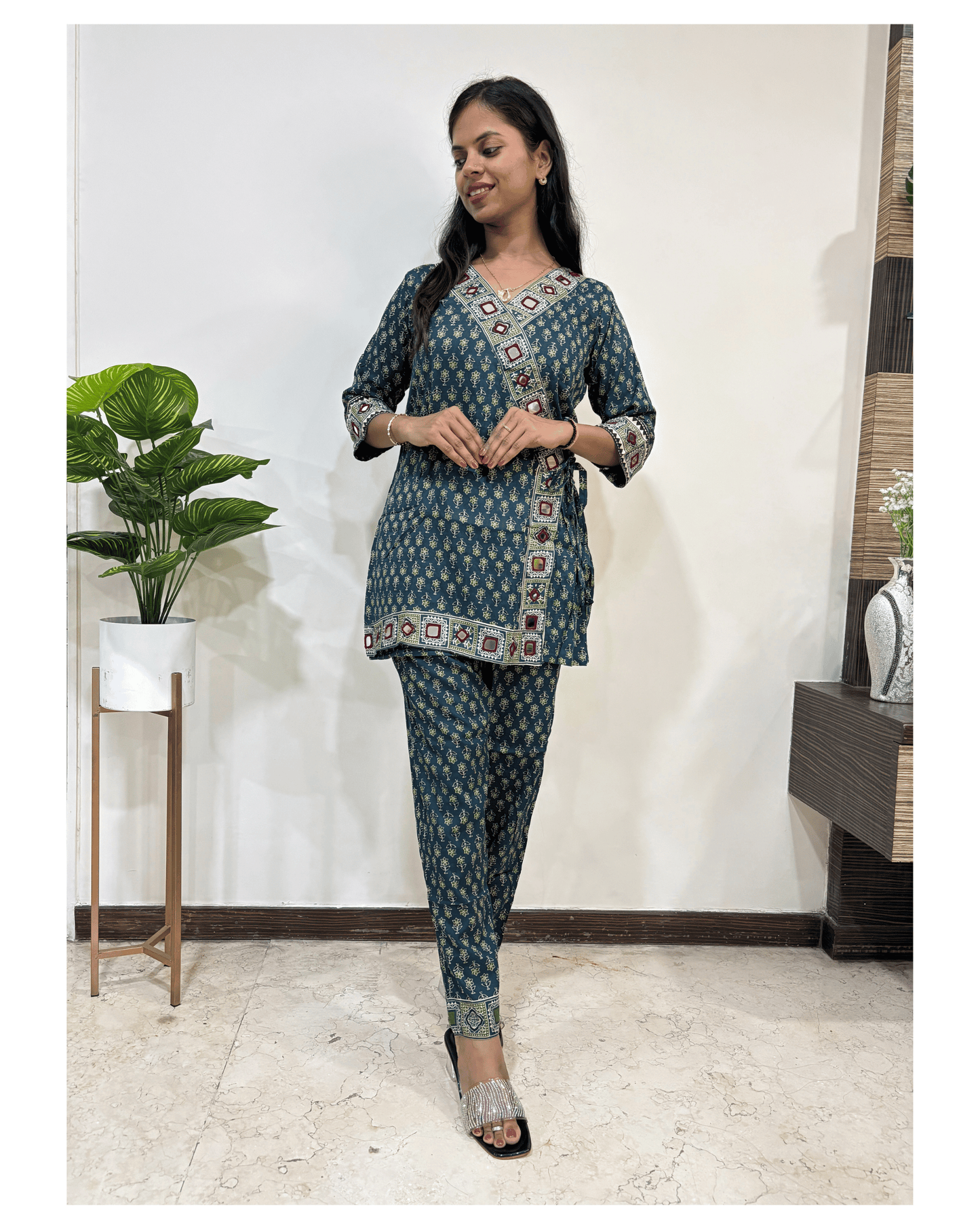 Tara Ajrakh Cotton Co-ord Set