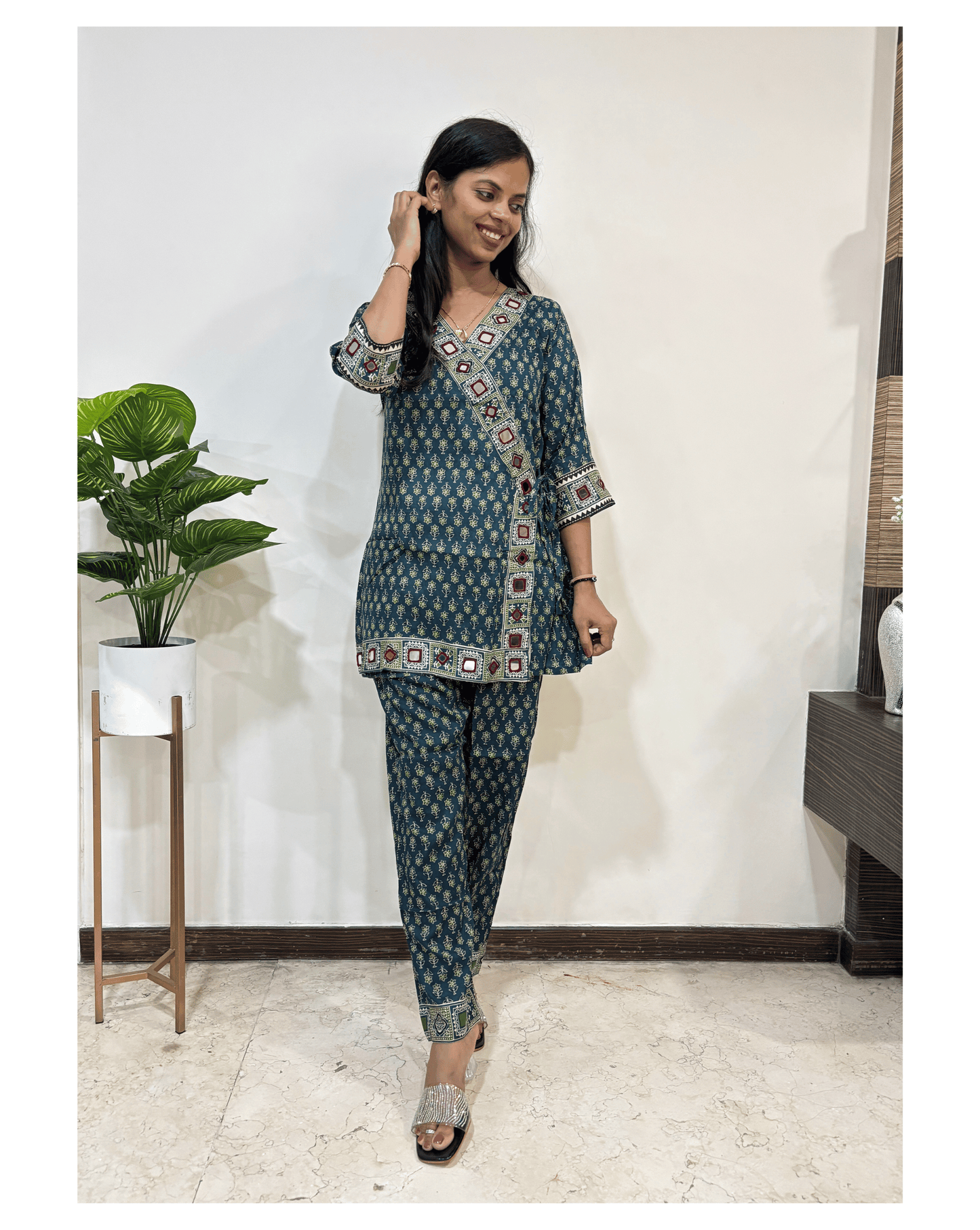 Tara Ajrakh Cotton Co-ord Set