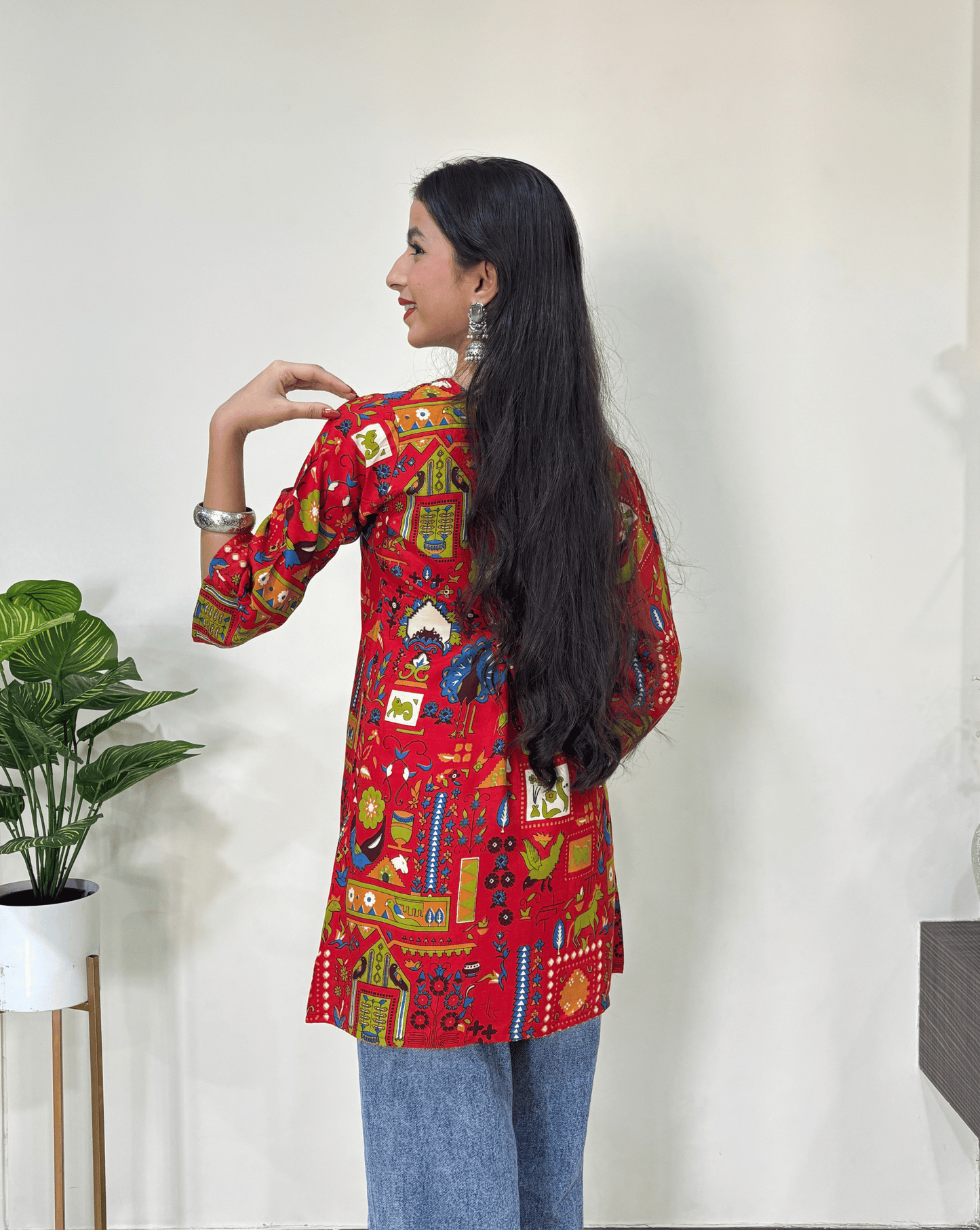Manu Ajrakh Short Kurti