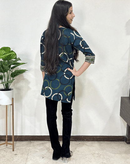 Kritika Ajrakh Short Kurti