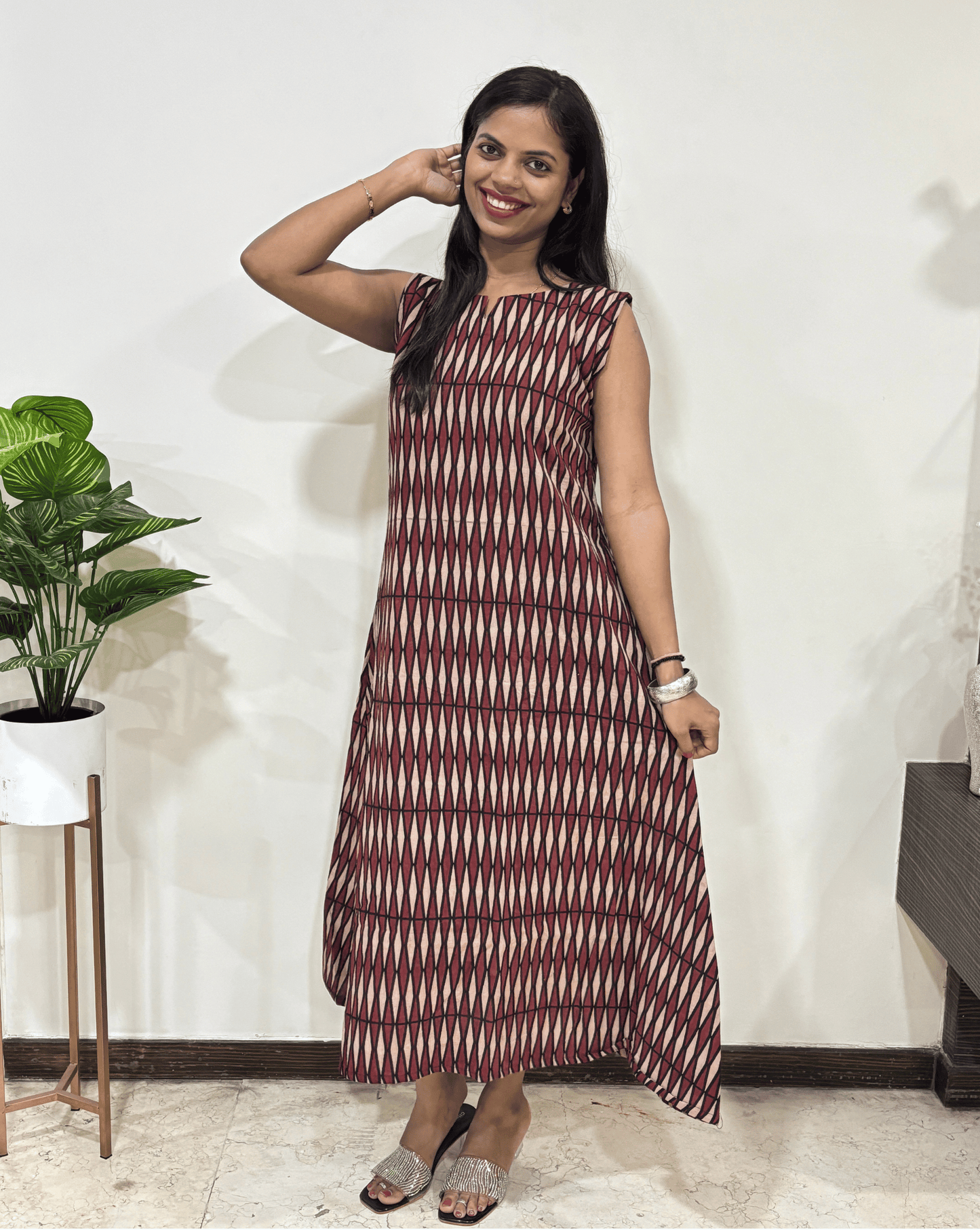 Isha Handblock Ajrakh One-piece