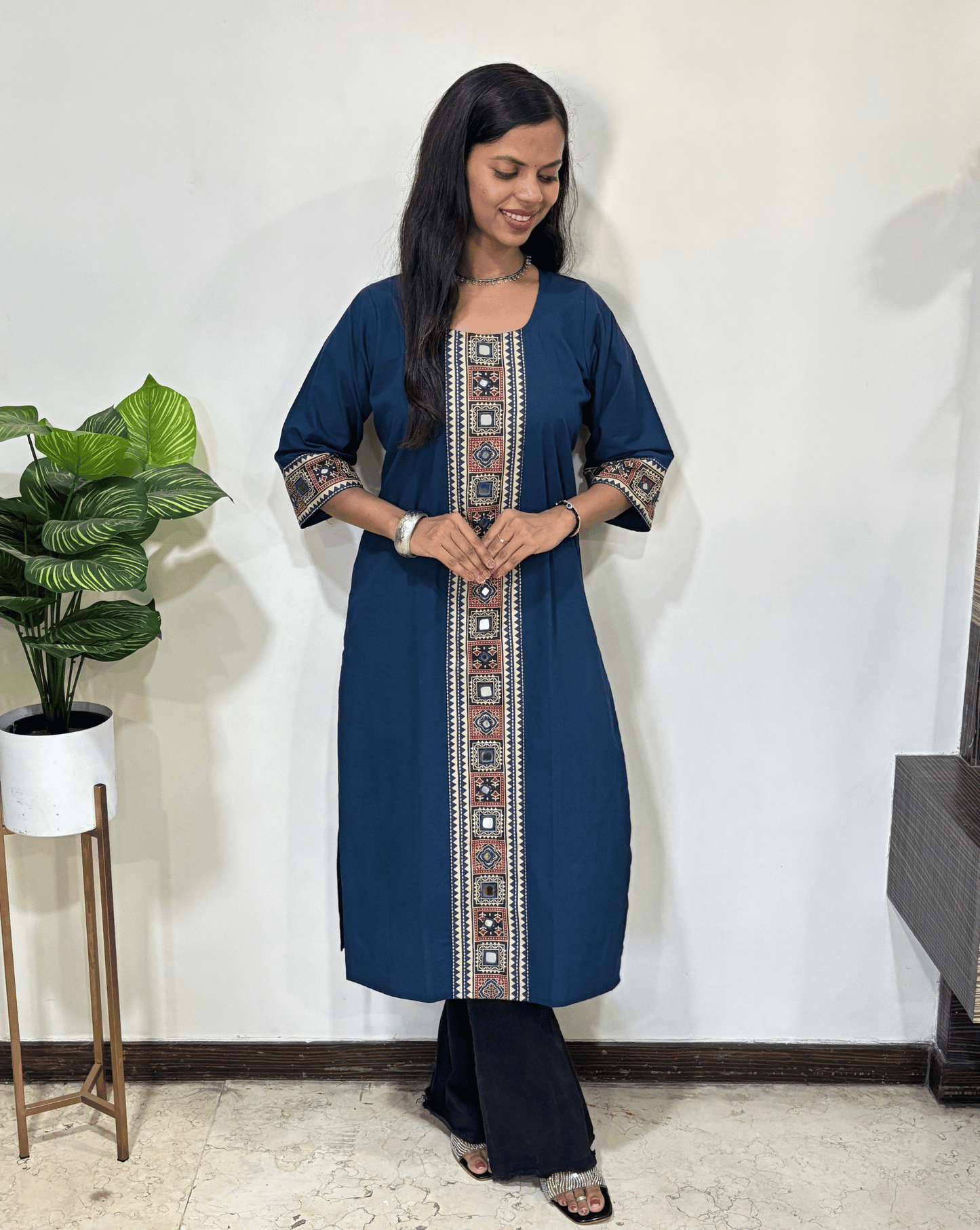 Mohini Ajrakh Long Kurti