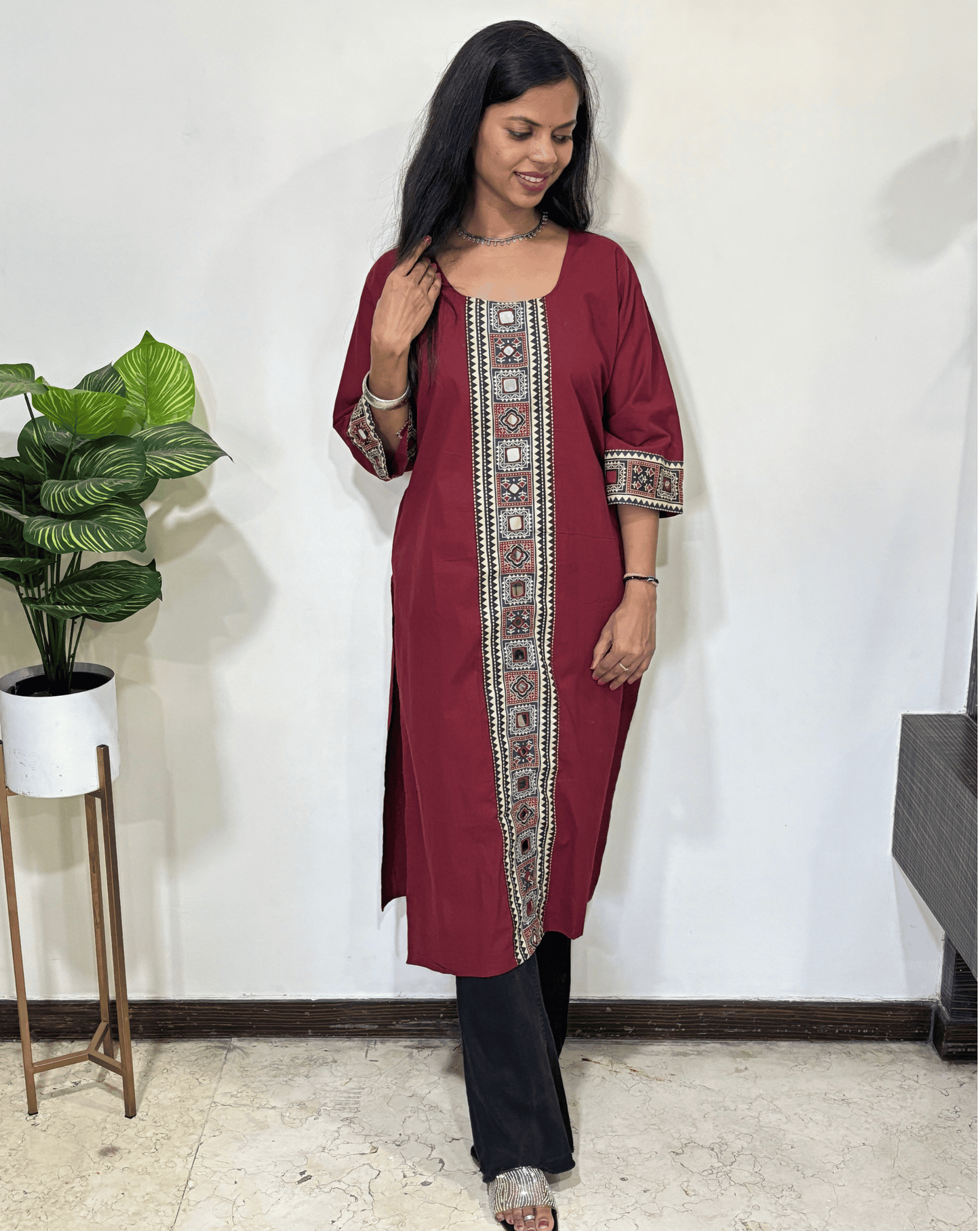 Mohini Ajrakh Long Kurti