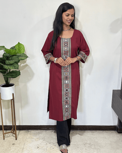 Mohini Ajrakh Long Kurti